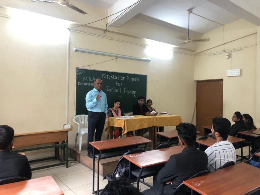 MBA Department Organised Orientation Programm